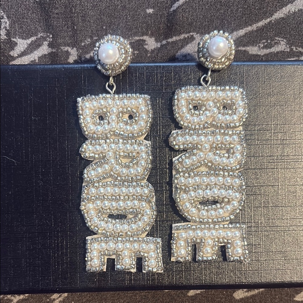 Elegant Pearl and Silver Drop Earrings